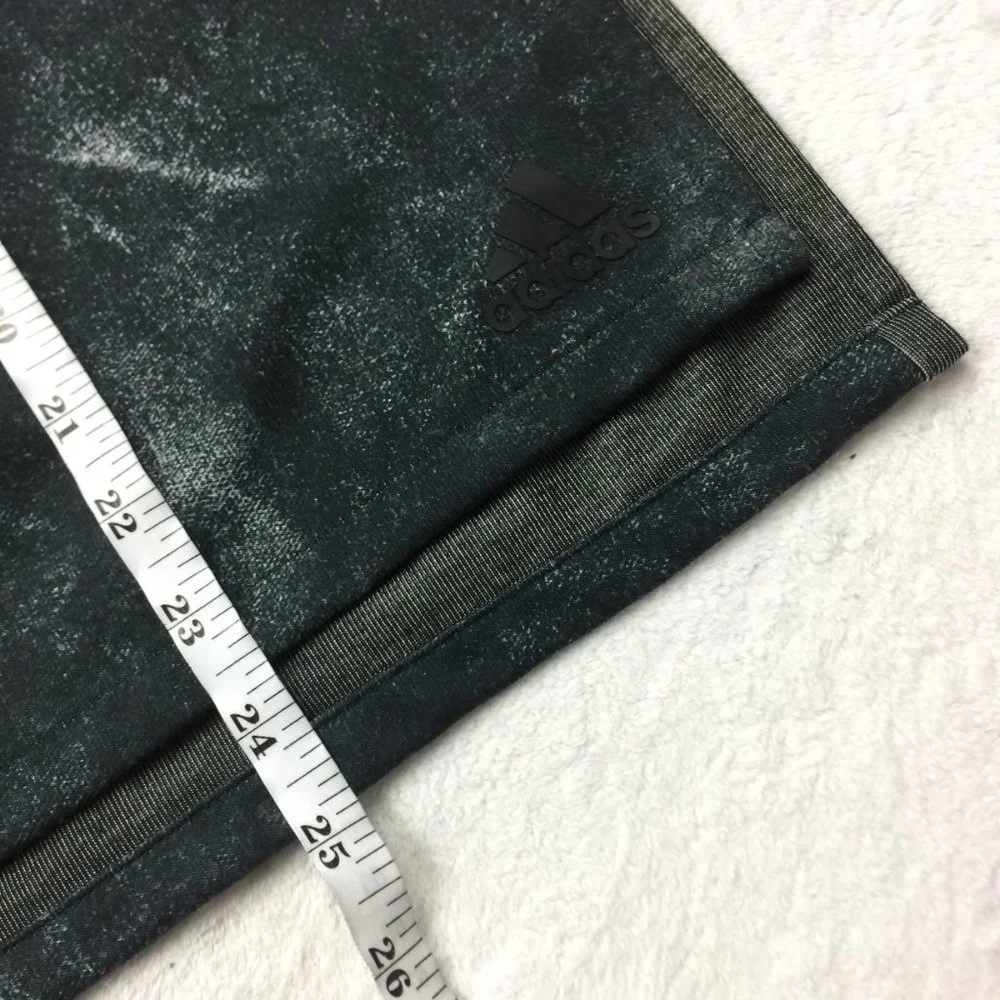 Like new! Adidas ID Sweatshirt L Black Gray Knit Tie Dye Side Slit Long Sleeve - Picture 11 of 11